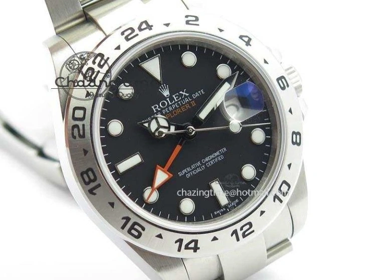 0206 Explorer II 42mm 216570 Bp-Maker Best Edition Black Dial On SS Bracelet A OnTrend 3778